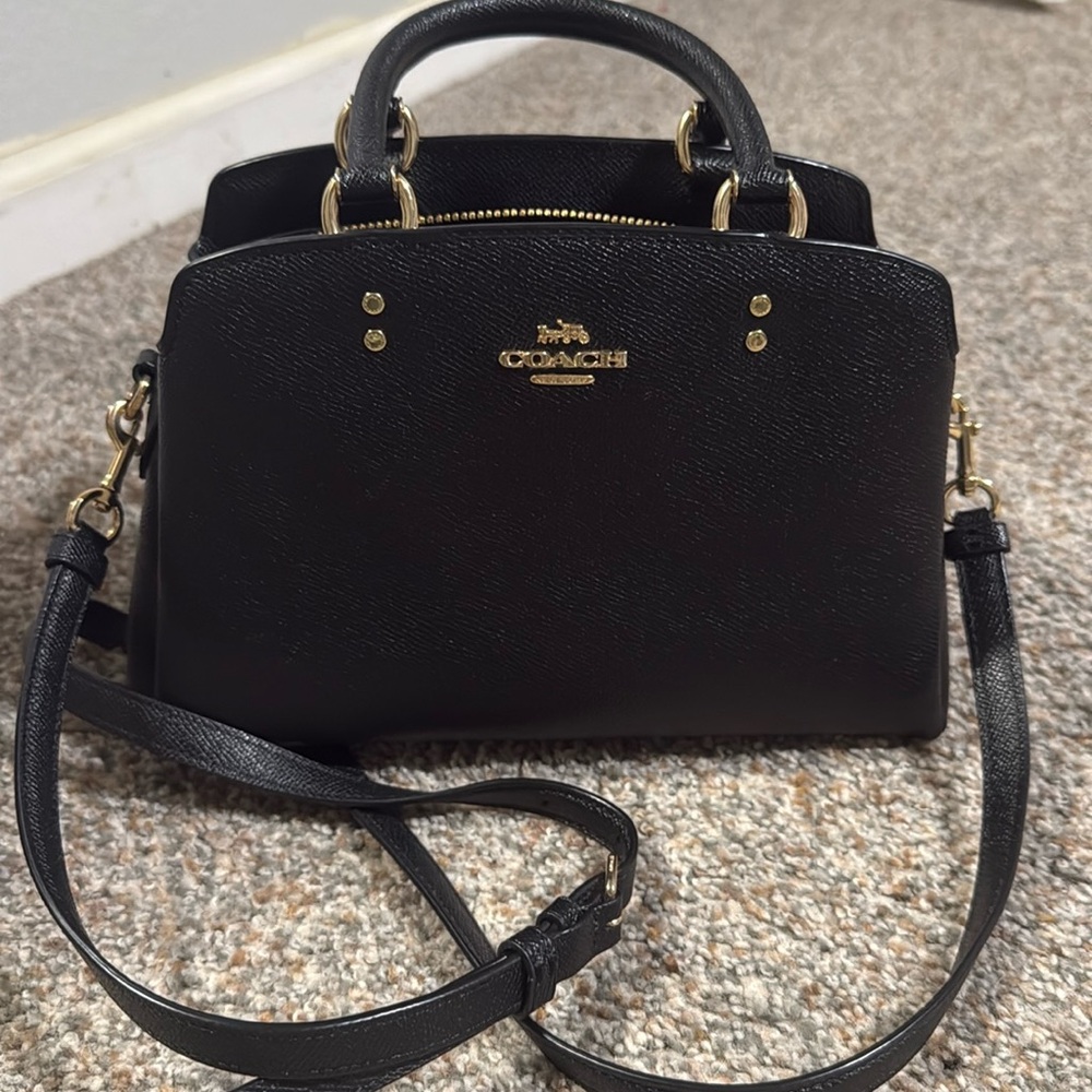 Coach Black Leather Handbag